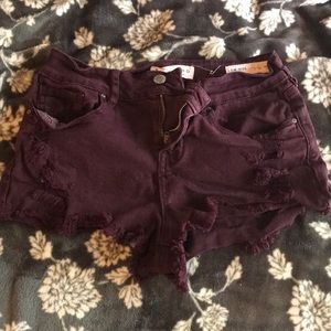 Maroon shorts